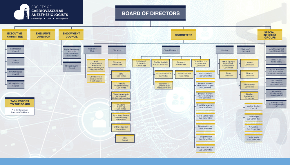 SCA-Committee-Chart-2026 SCA2025 Committee Structure Diagram